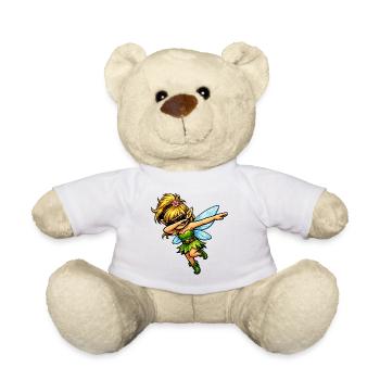 Dabbing Weibliche Fee - Teddy - Weiß - Vorne