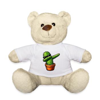 Dabbing Kaktus - Teddy - Weiß - Vorne