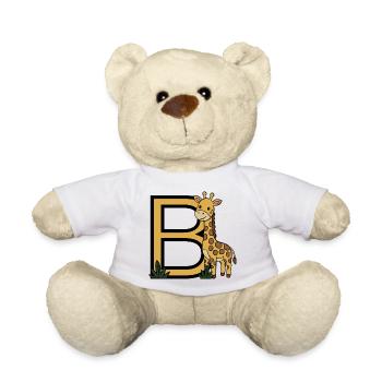 Giraffe Großbuchstabe B - Teddy - Weiß - Vorne