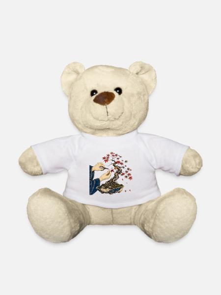Zen-Bonsai-Fingerarbeit - Teddy - Weiß