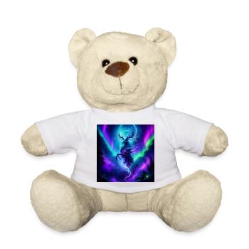 Nordlicht-Elchgeist im Aurora-Himmel - Teddy - Weiß - Vorne