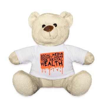 Les réseaux sociaux nuisent sérieusement à la santé mentale selon les affirmations - Nounours - blanc - Devant