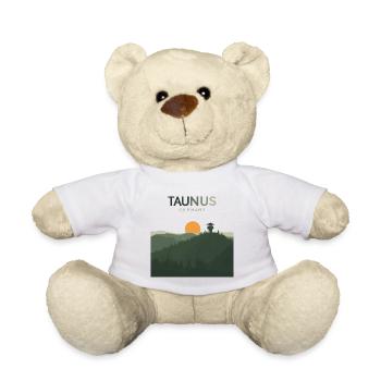 Allemagne de Taunus | Affiche vintage de montagne - Nounours - blanc - Devant
