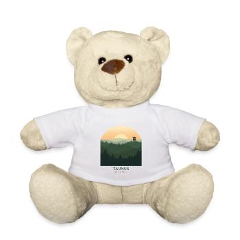 Taunus Germany | Vintage Forest Poster - Teddy - Weiß - Vorne