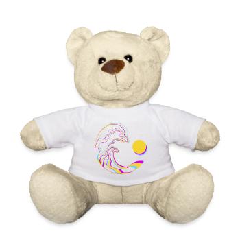 Neon Wellen - Teddy - Weiß - Vorne