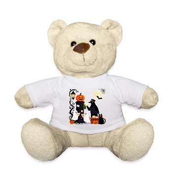 Moonlit Halloween Mail Ghosts - Teddy Bear - white - Front
