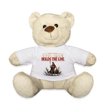 Un homme tient la ligne - Cadeau du Spartan Warrior Gym - Nounours - blanc - Devant