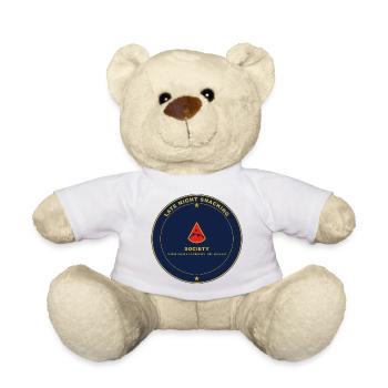 Nacht Snack Gesellschaft Emblem - Teddy - Weiß - Vorne