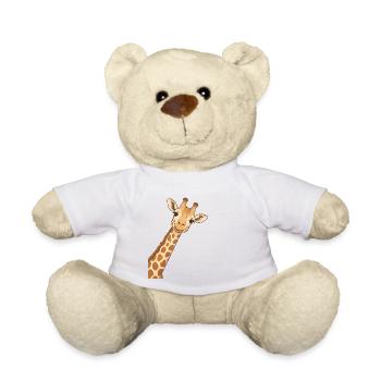 Giraffenhemd, Tierliebhaber-T-Shirt - Teddy - Weiß - Vorne