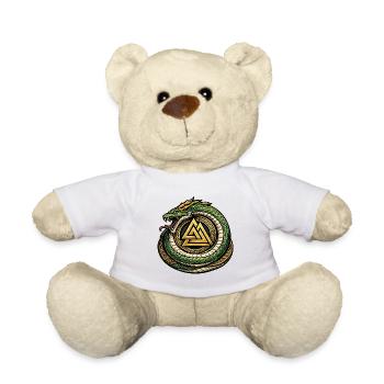 Ouroboros Triangle Logo - Teddy Bear - white - Front