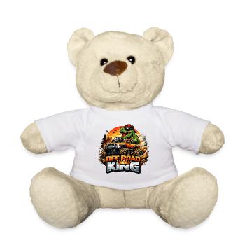 Offroad King Dino - Teddy Bear - white - Front