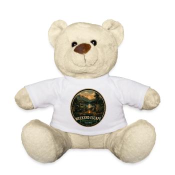 Weekend Escape Vintage-Abenteuer-Grafik - Teddy - Weiß - Vorne