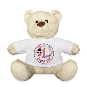 Erstes Geburtstagsballerina - Teddy - Weiß - Vorne