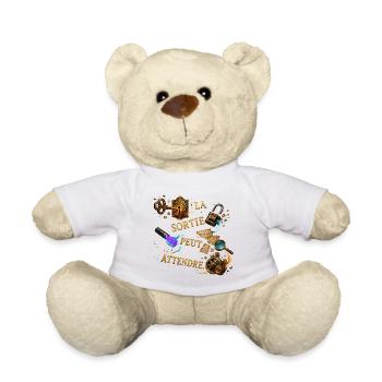 Sortie peut attendre – Steampunk mystique - Nounours - blanc - Devant