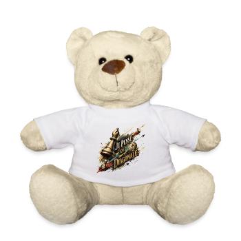 Je Pense En Diagonale - Nounours - blanc - Devant