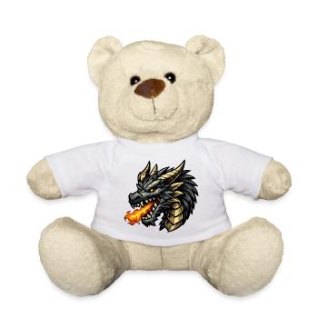 Drache Feueratem - Teddy - Weiß - Vorne
