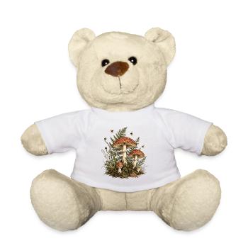 Cottagecore Mushroom Botanical Vintage - Teddy - Weiß - Vorne