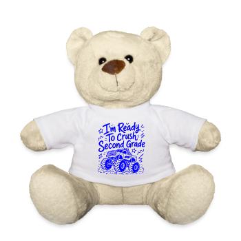 I'm Ready to Crush Second Grade - Monster-Truck - Teddy Bear - white - Front