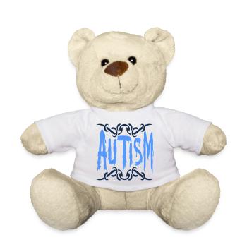 Autismus-Spektrum-Störung - Teddy - Weiß - Vorne