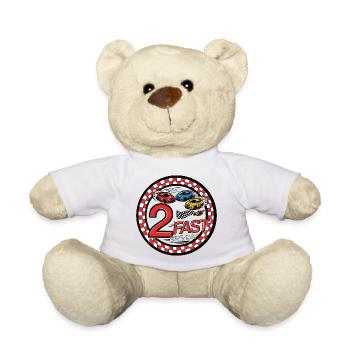 2 Almost Birthday Rally - Teddy Bear - white - Front