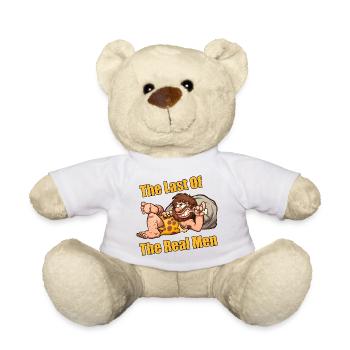 Der letzte der echten Männer – lustiger Höhlenmensch - Teddy - Weiß - Vorne