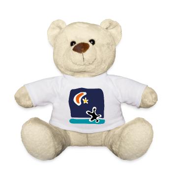 Mediterranean solidarity – Tribute to migrants - Teddy Bear - white - Front