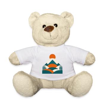 Aménagement paysager minimaliste géo - Nounours - blanc - Devant