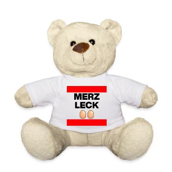 MRZ LCK EIER, Humor, MÄRZ LECK EIER, Mehrzweckeier - Teddy - Weiß - Vorne