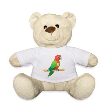 Perroquet tropical - Nounours - blanc - Devant