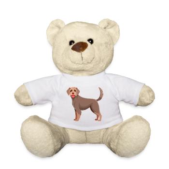 Chien à poil dur allemand (bande dessinée) - Nounours - blanc - Devant