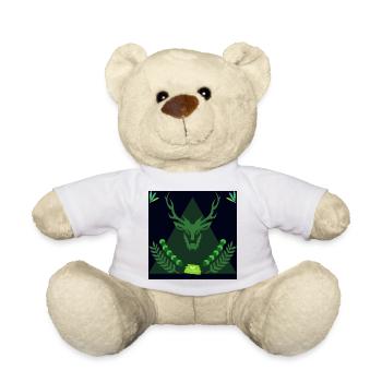 Forest spirit deer in triangle - Teddy Bear - white - Front