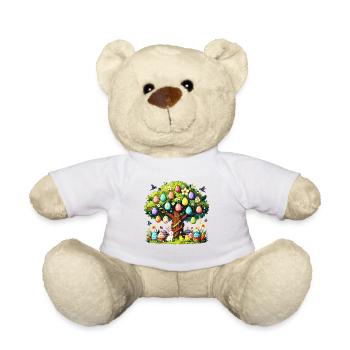 Easter Garden EggTree - Teddy Bear - white - Front