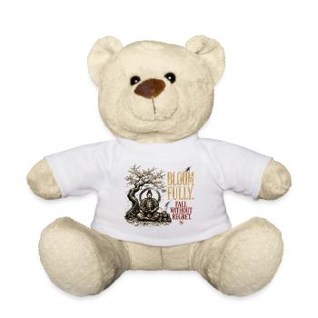 Bloom Fully Fall Without Regret Samurai Sakura - Teddy Bear - white - Front
