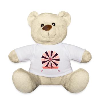 Petal Circles Team Bride - Teddy Bear - white - Front