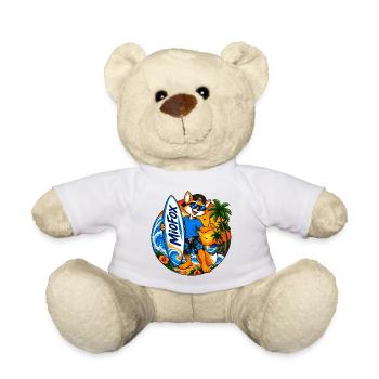 33_Miofox_Surfer4 - Teddy Bear - white - Front