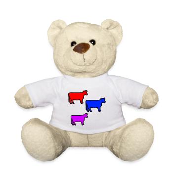 Cows - Teddy Bear - white - Front