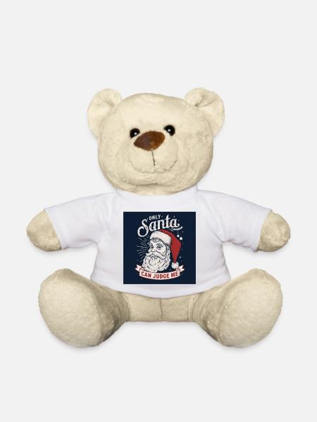 only Santa can judge me - Teddy - Weiß