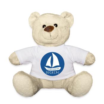 ICH_BIN_DANN_MAL_SEGELN - Teddy - Weiß - Vorne