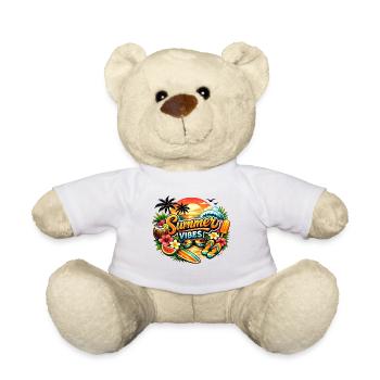 Ambiance estivale - Nounours - blanc - Devant