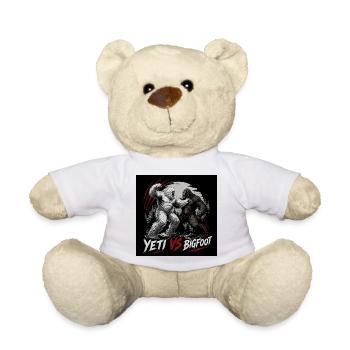 Yeti vs Bigfoot - Teddy Bear - white - Front
