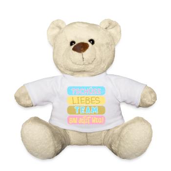 Abschied Liebes Team - Teddy - Weiß - Vorne
