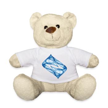Dynamic Track - Blue - Chaos Art - Teddy Bear - white - Front