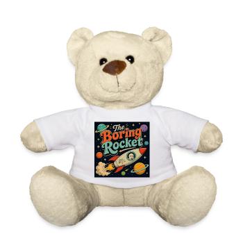 La fusée ennuyeuse – Voyage spatial rétro - Nounours - blanc - Devant
