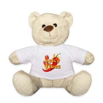 Spicy Vibes Burning Chilli - Teddy Bear - white - Front