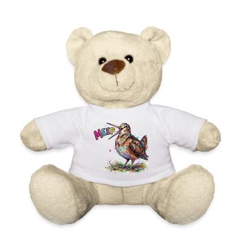 Dessin de bandes dessinées Woodcock Meep Bird Bird coloré - Nounours - blanc - Devant