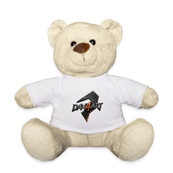 DAX4ART Metal Logo Lightning - Teddy Bear - white - Front