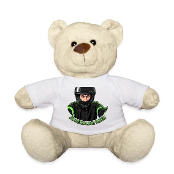 Biker Adrenaline Rush Helmet - Teddy Bear - white - Front