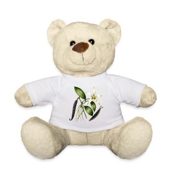 Botanical Vanilla Orchid - Teddy Bear - white - Front
