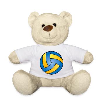 Handball Ball Sports Handball Fan Ball - Nounours - blanc - Devant