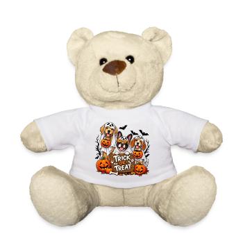 Halloween Dogs Trick or Treat - Teddy Bear - white - Front